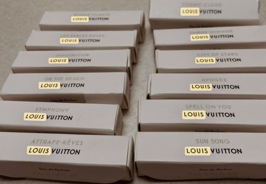 Bundle of 10 mixed Louis Vuitton 1ml EDP